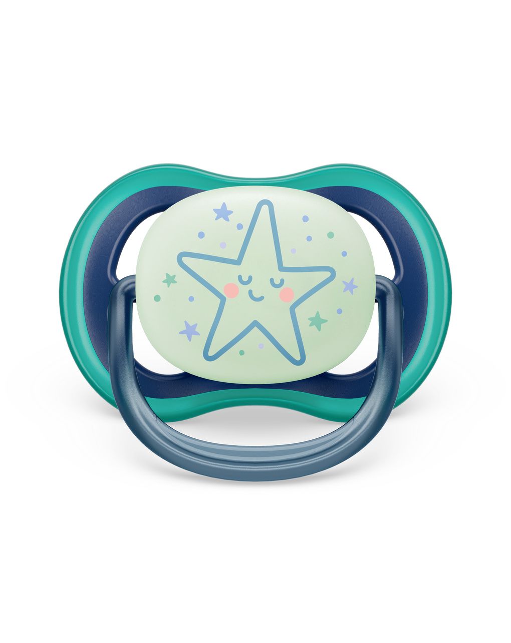 2 ciucci ultra air night time 6-18 mesi decorazione stella/luna - philips avent