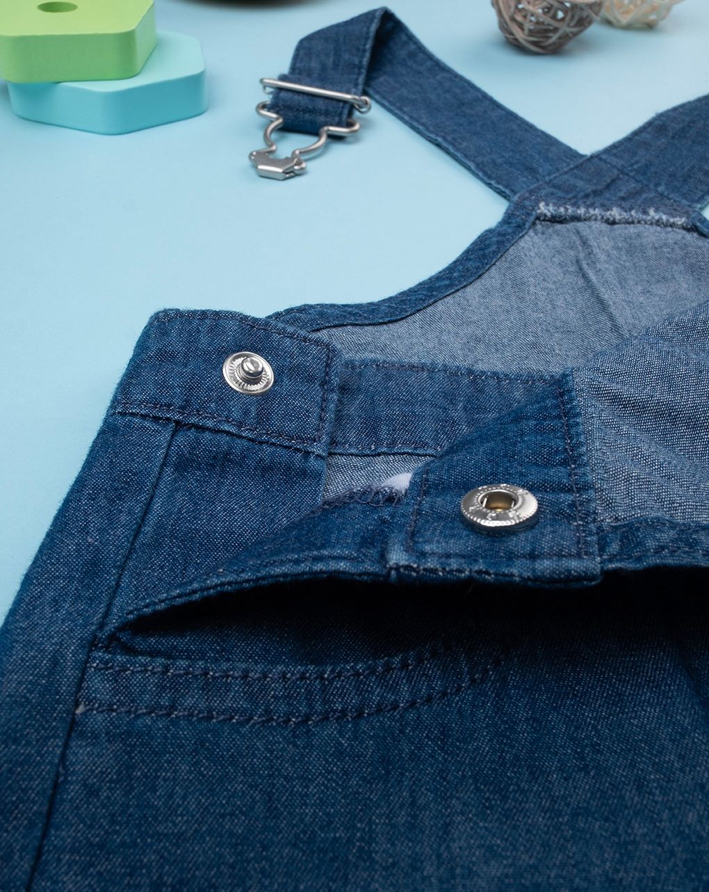 Salopette denim oeko-tex bimbo