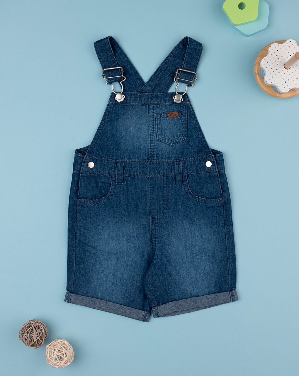 Salopette denim oeko-tex bimbo