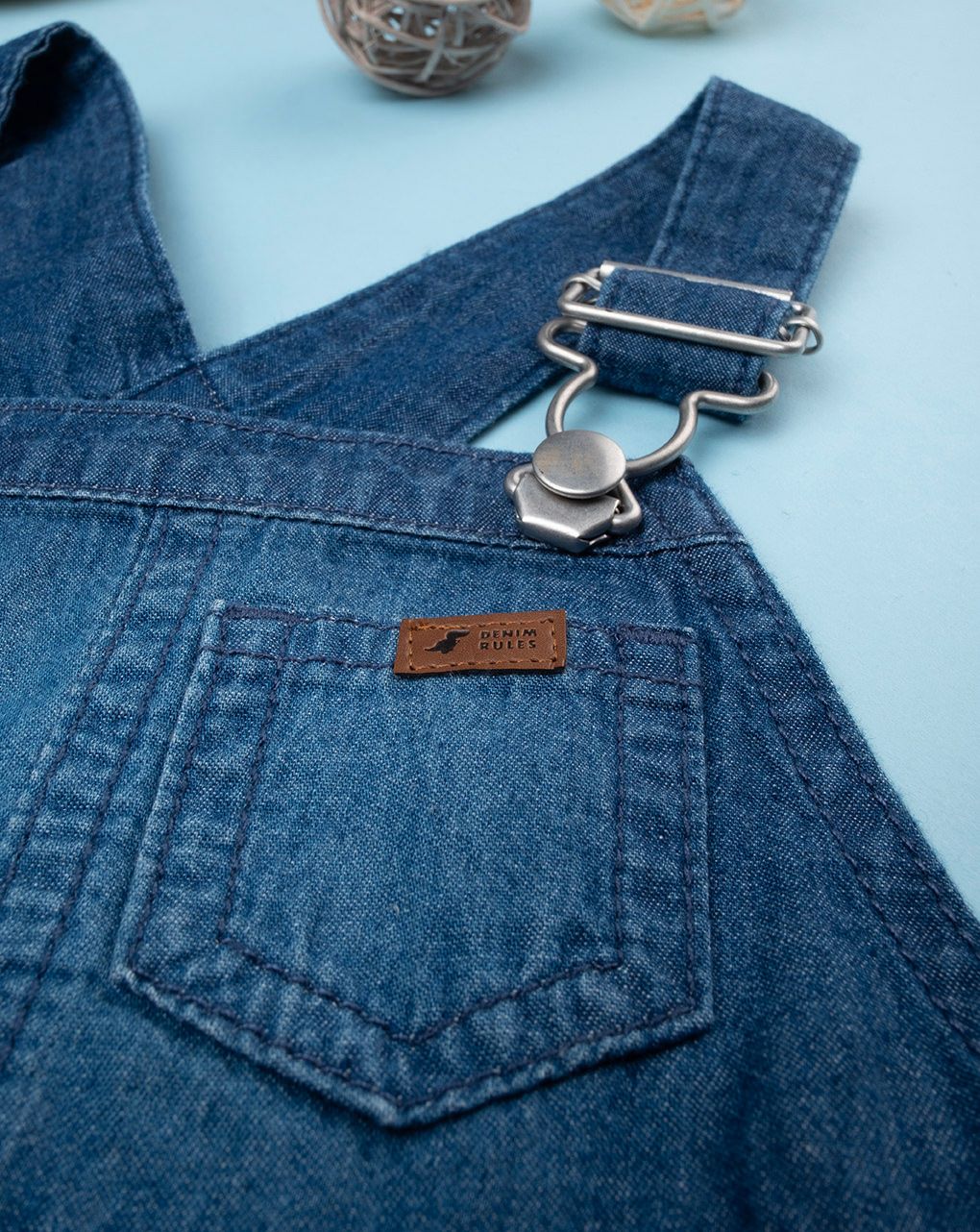 Salopette denim oeko-tex bimbo