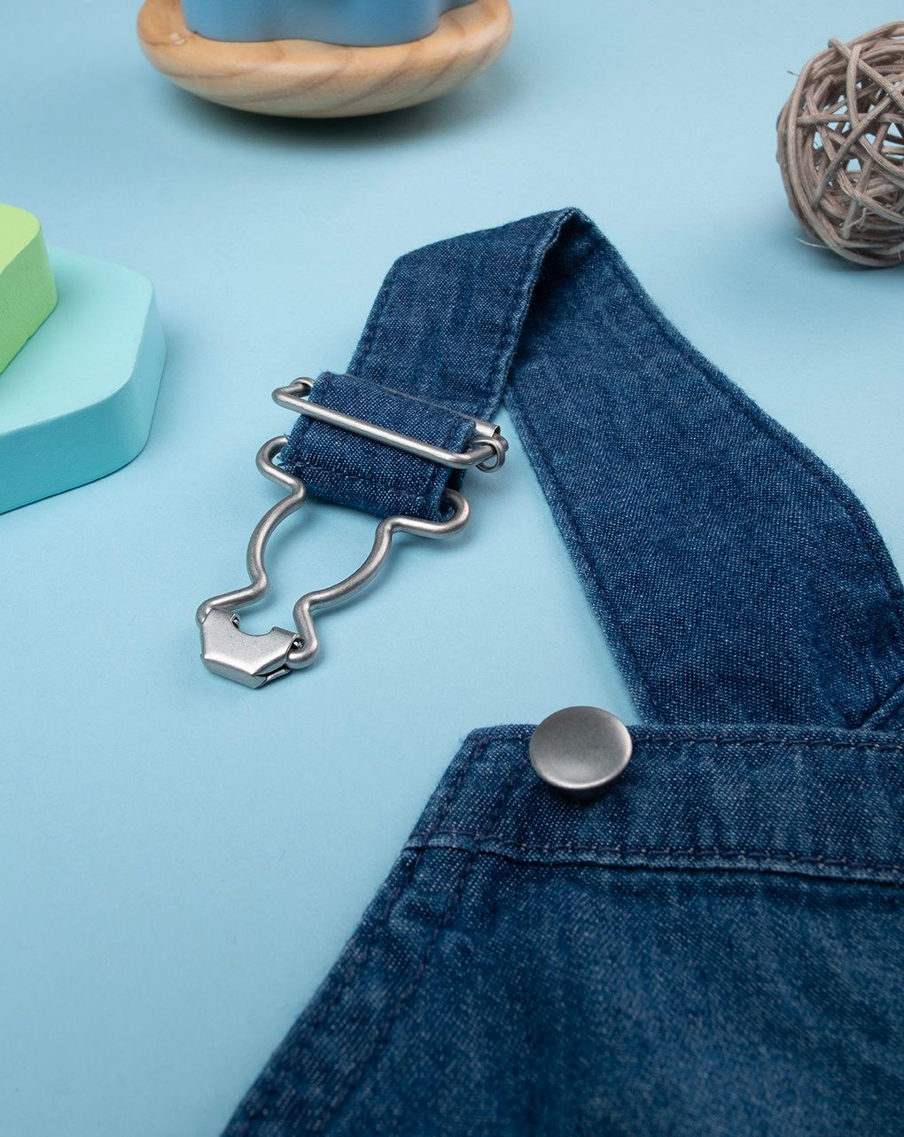 Salopette denim oeko-tex bimbo