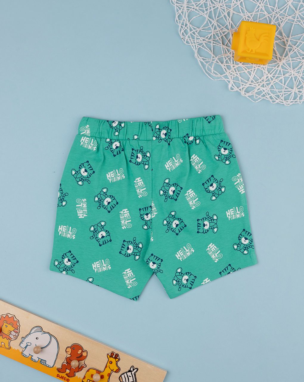 Bermuda jersey bimbo verde