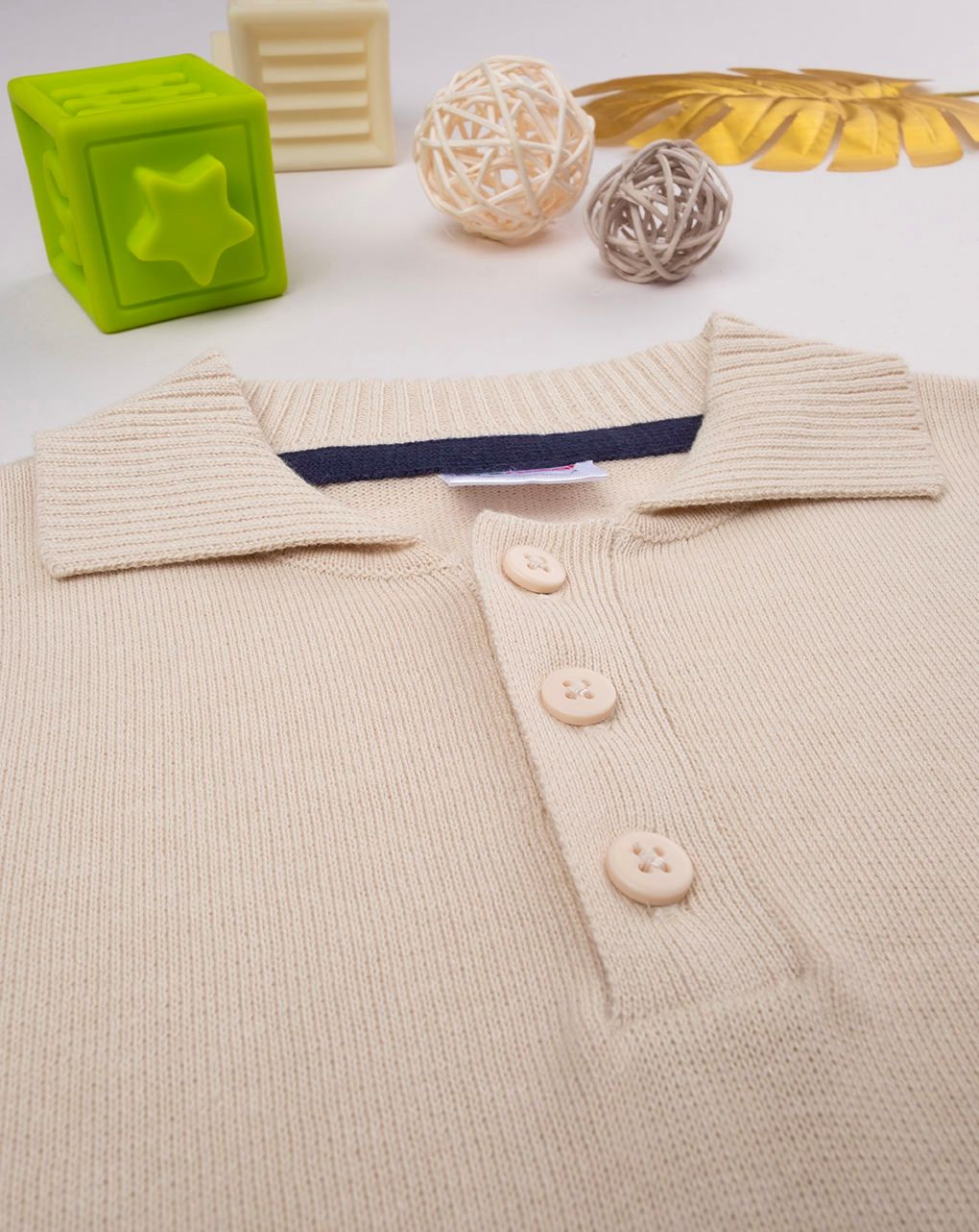 Polo beige bambino