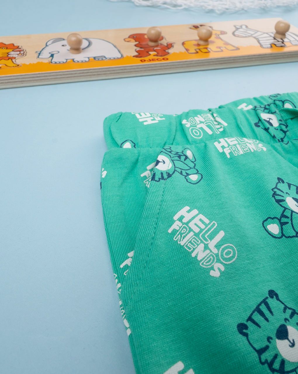 Bermuda jersey bimbo verde