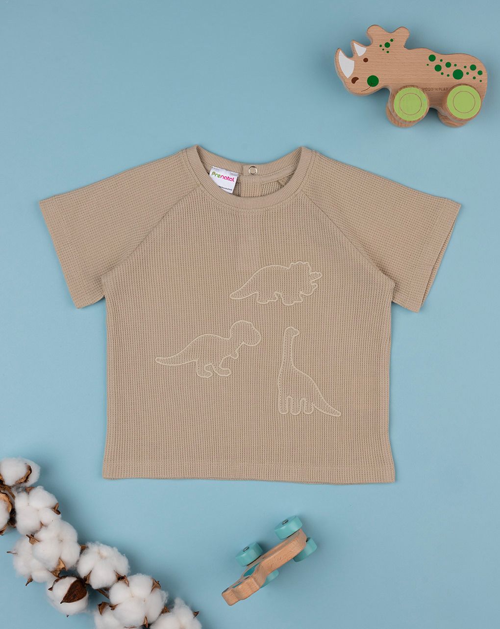 T-shirt bimbo beige "dino"