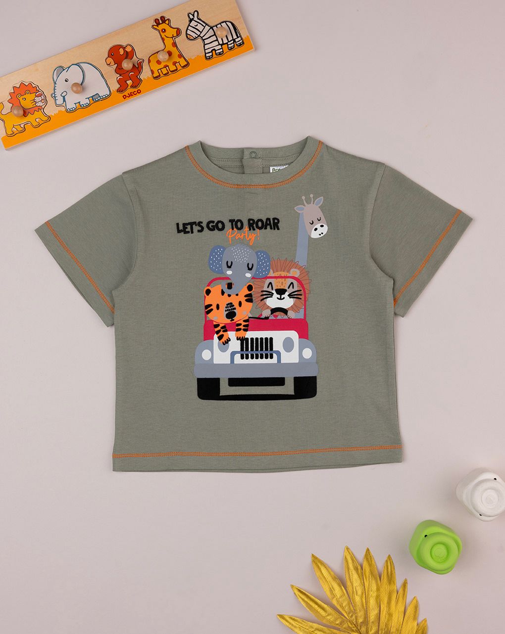 T-shirt jersey bimbo verde