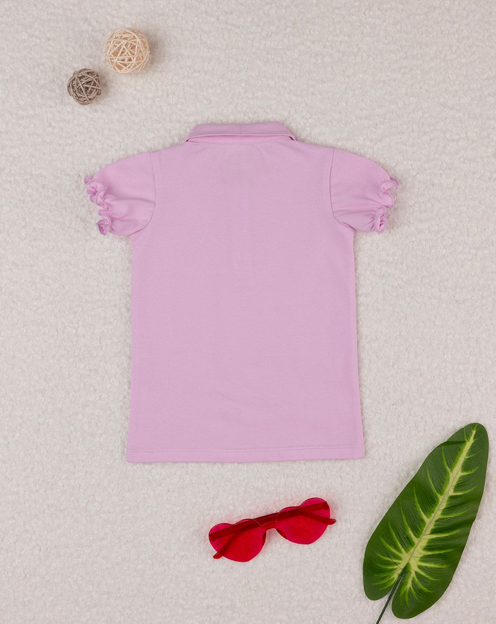 Polo rosa bambina