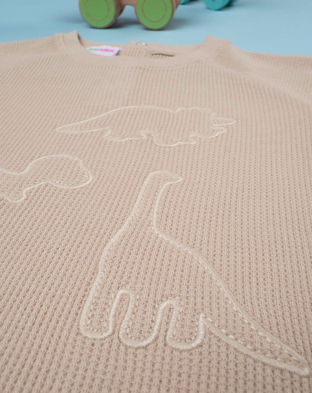T-shirt bimbo beige "dino"