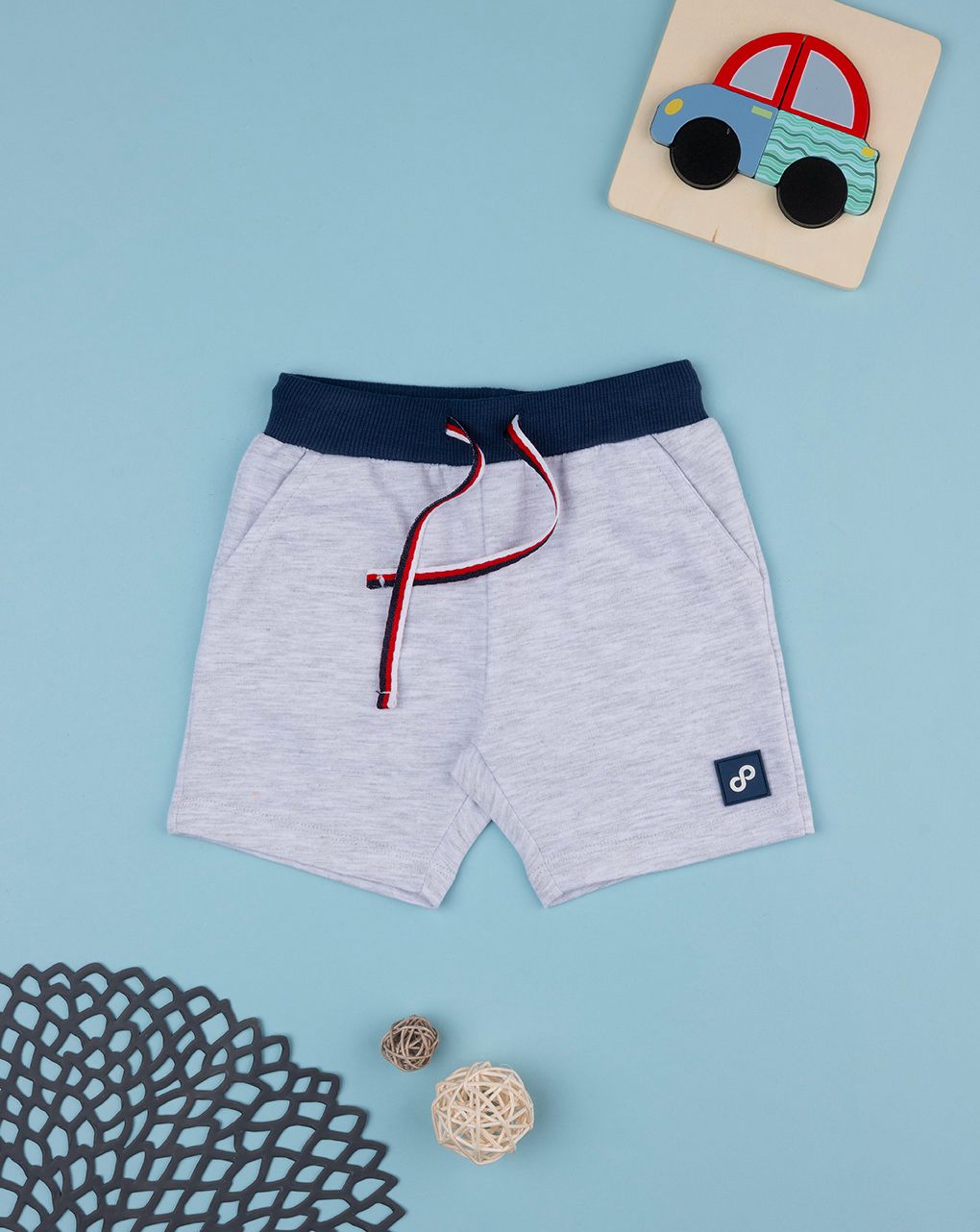 Shorts bimbo grigio