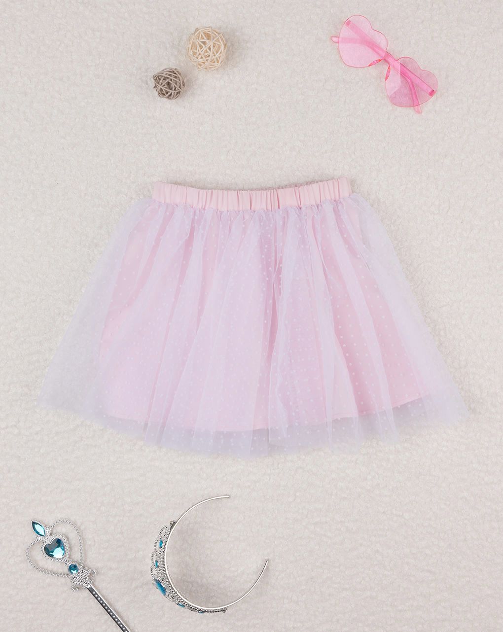 Gonna tulle bimba rosa