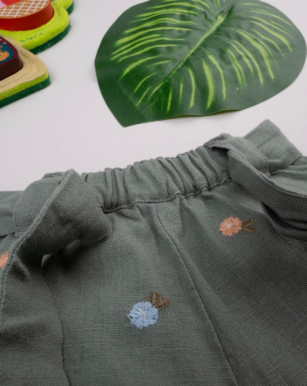 Shorts bimba lino verde