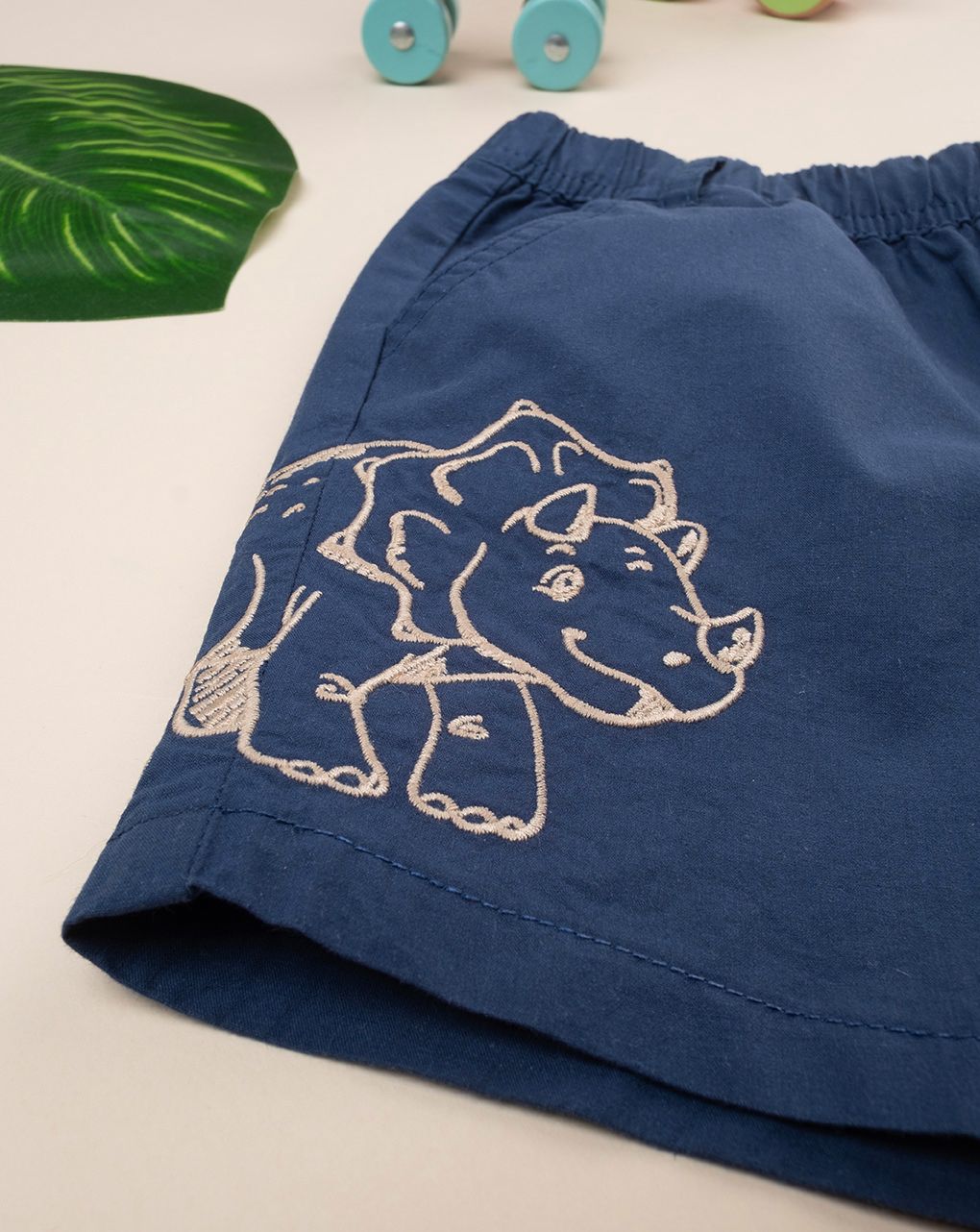 Bermuda popeline bimbo blu