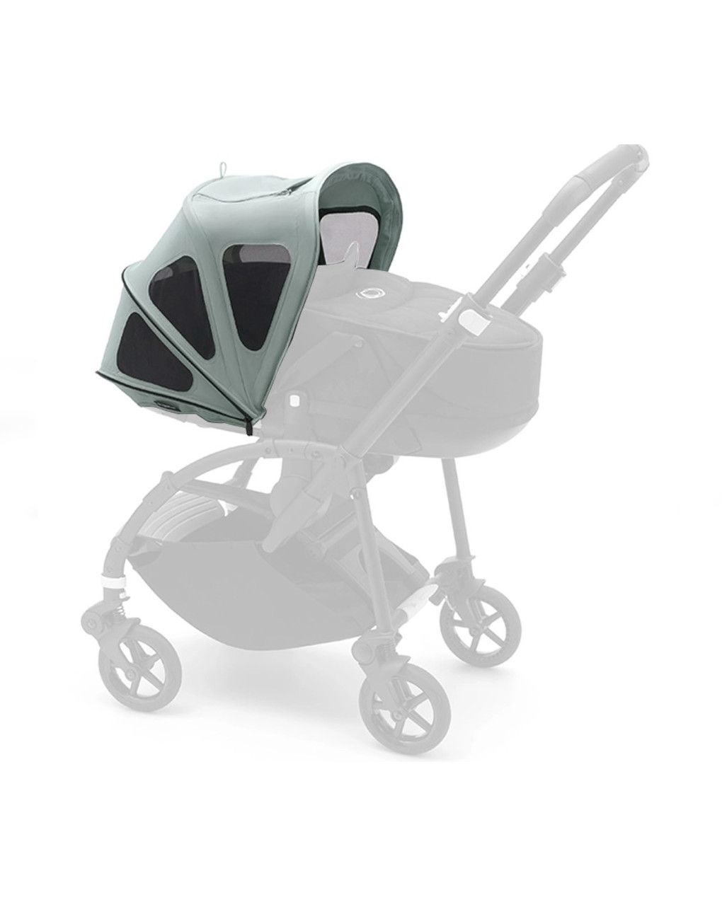 Cappottina parasole con finestre di ventilazione breezy bee pine green - bugaboo