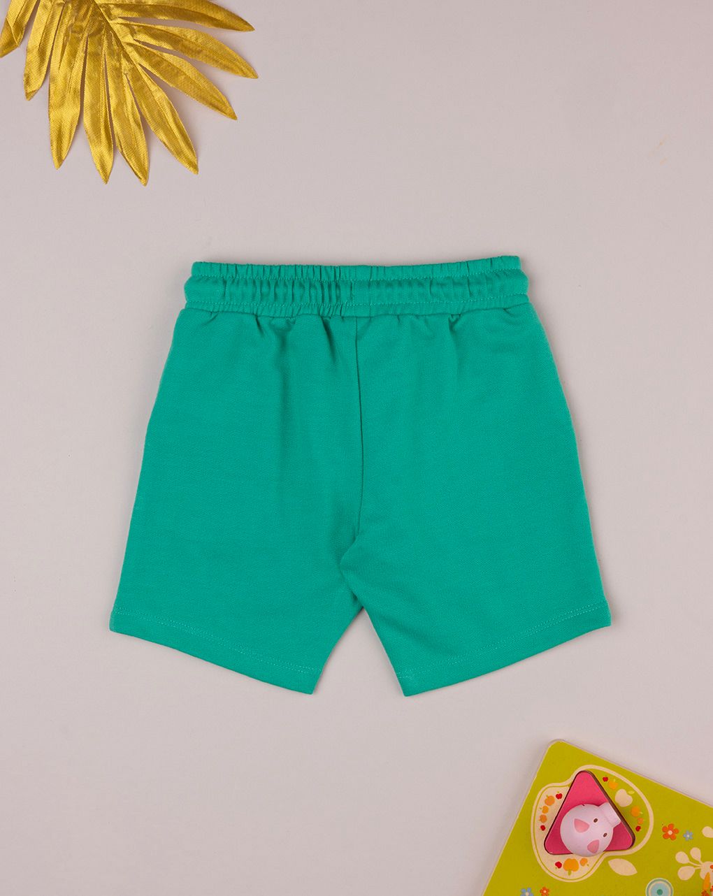 Bermuda french terry bimbo verde