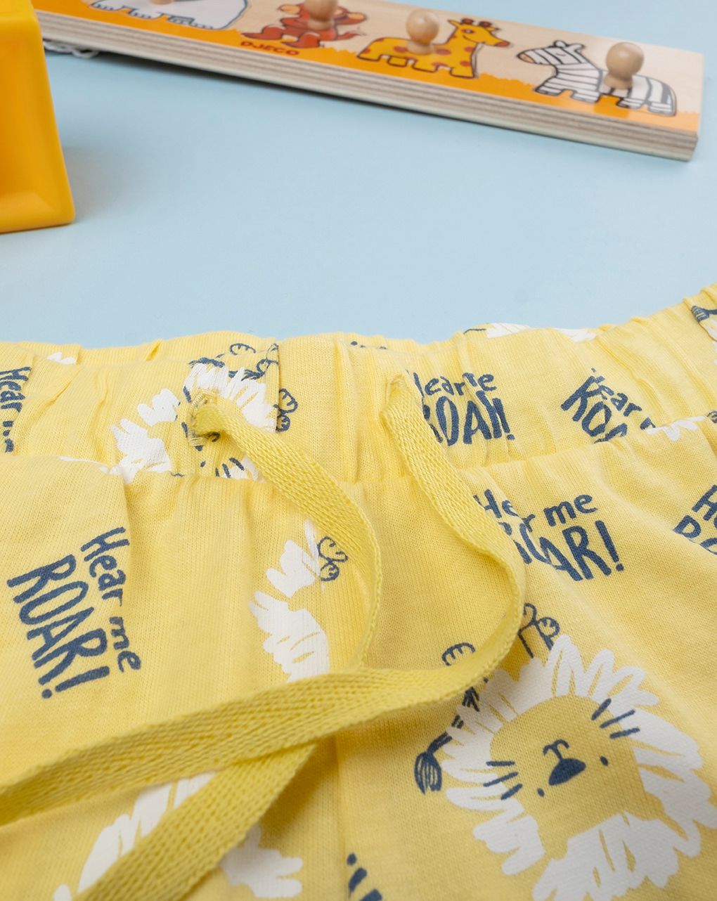 Bermuda jersey bimbo giallo