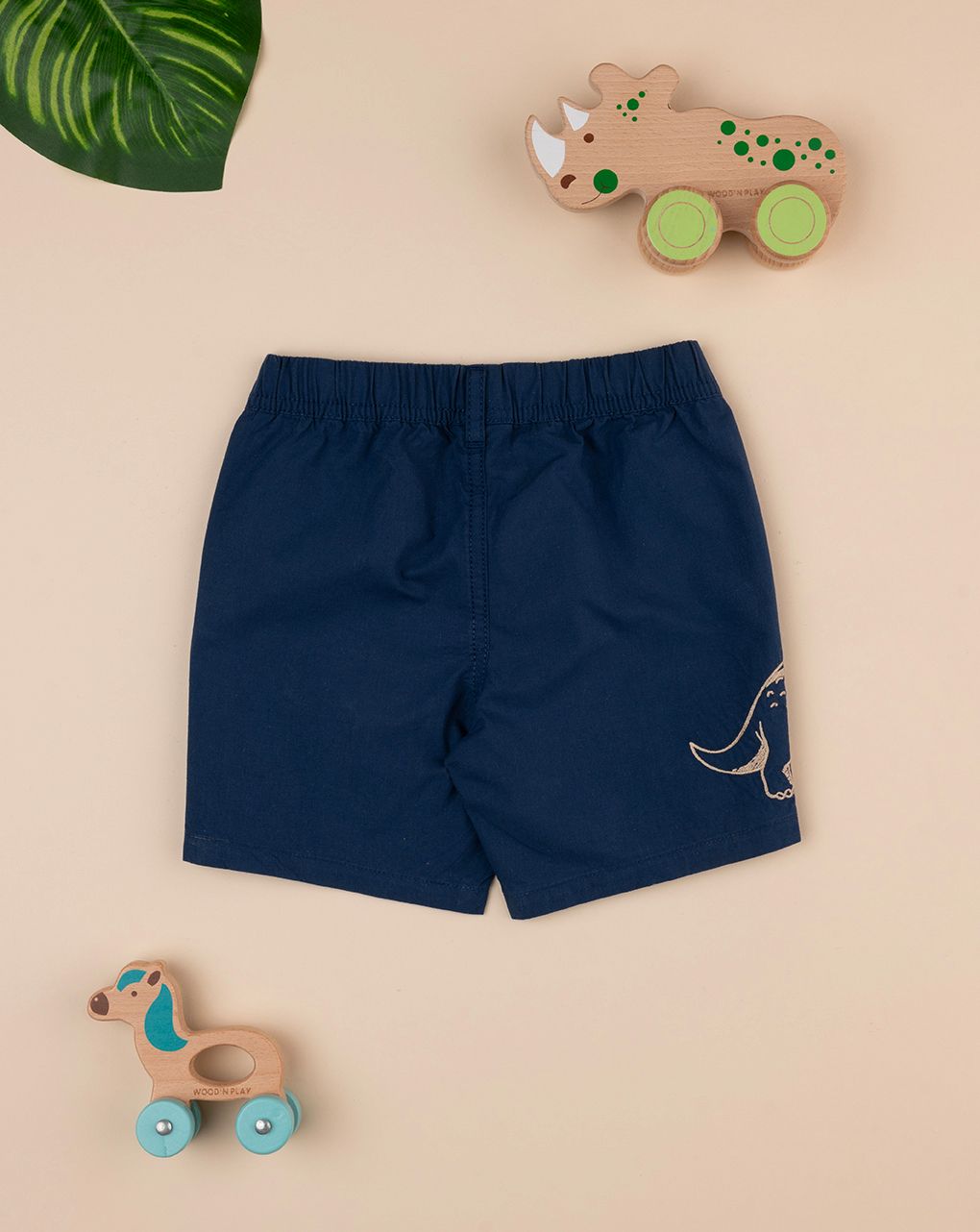 Bermuda popeline bimbo blu