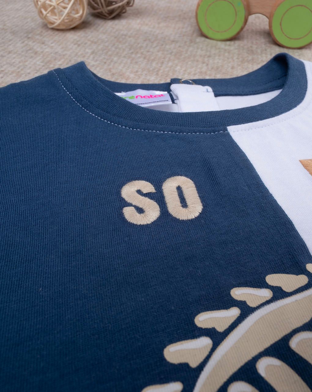 T-shirt bicolor bimbo dino