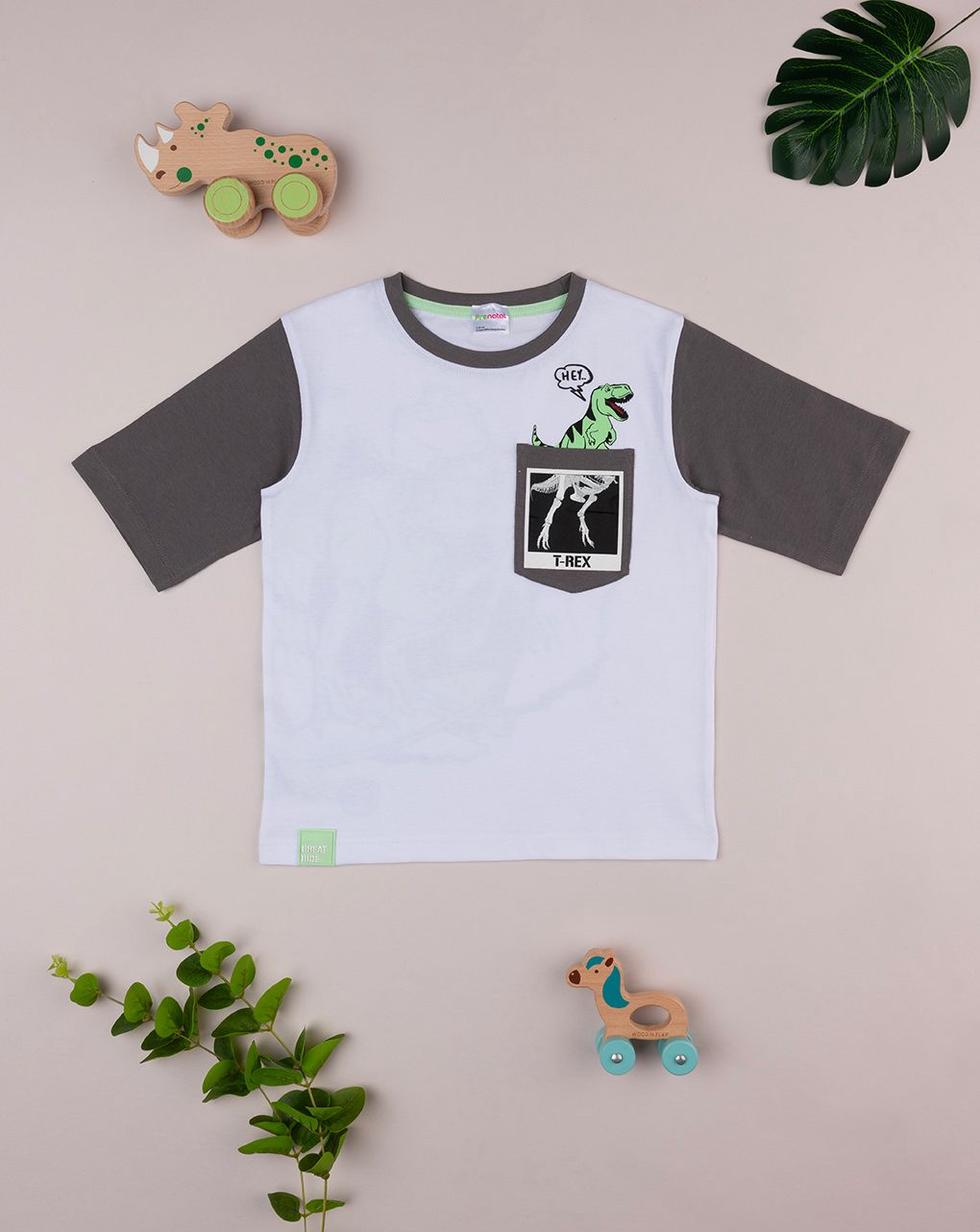 T-shirt mezza manica "t-rex"