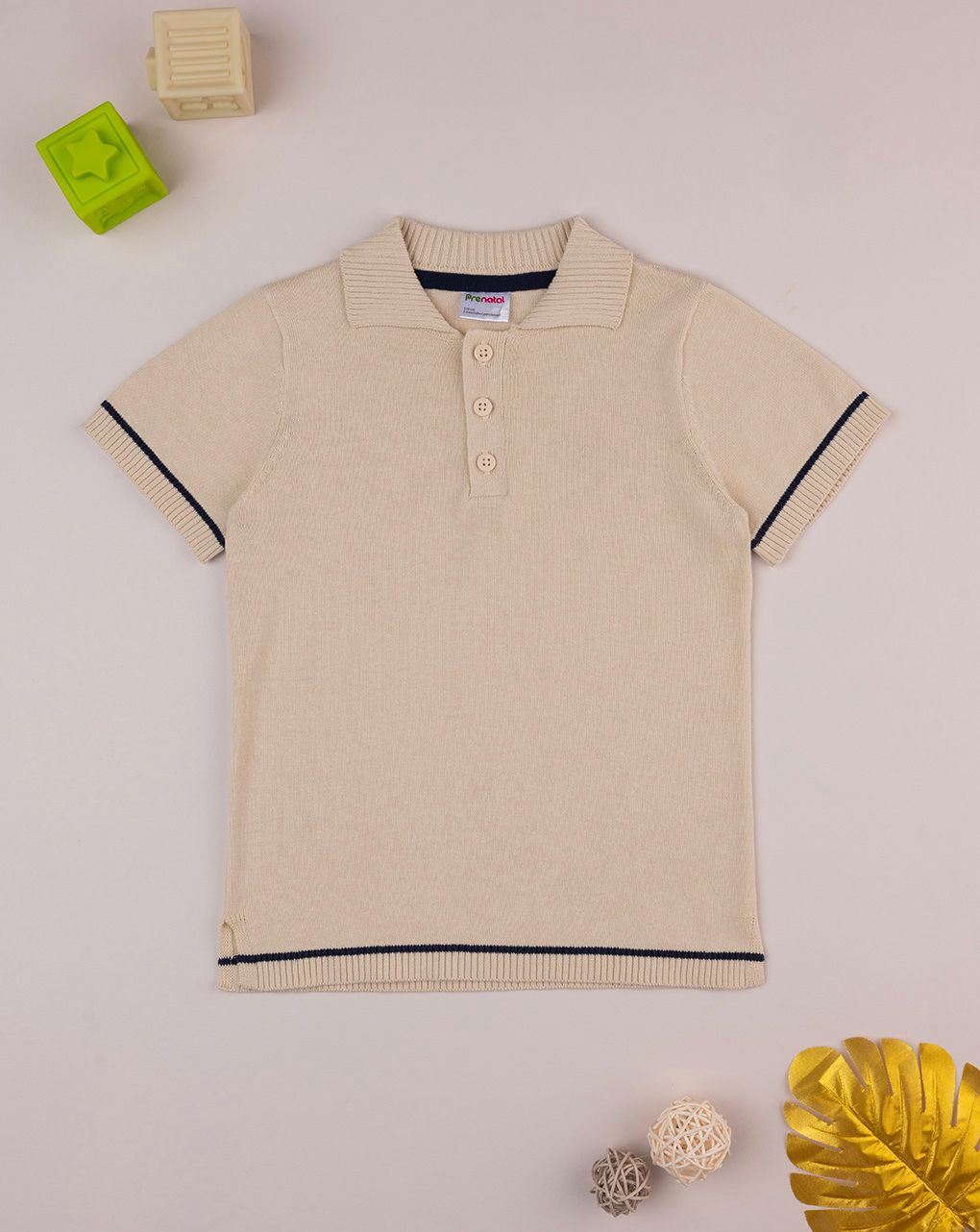Polo beige bambino