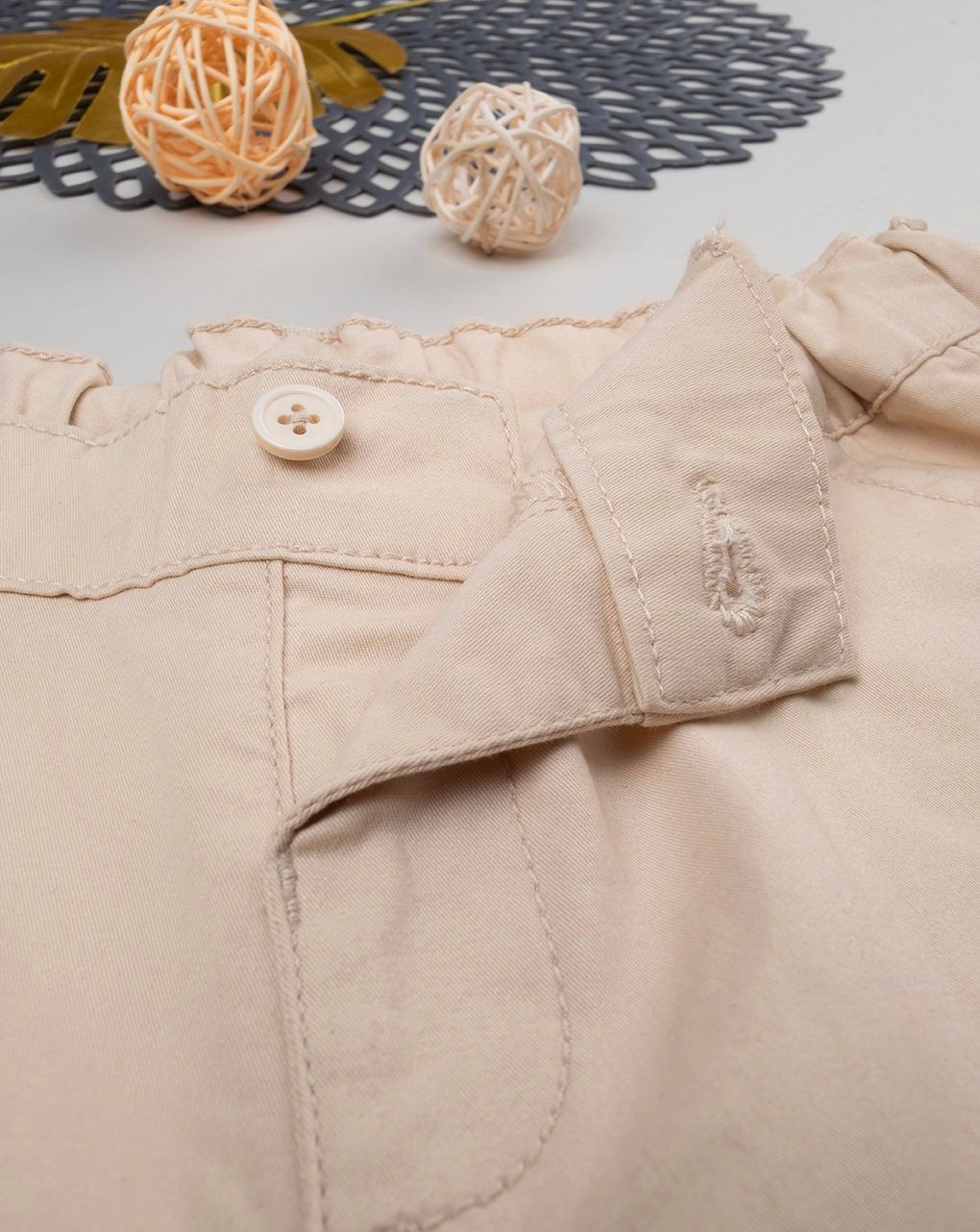 Pantalone twill beige bambino