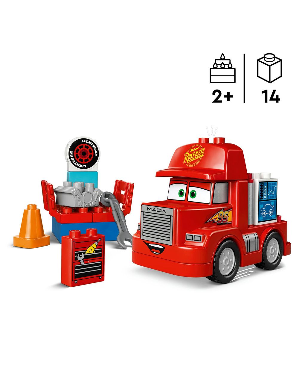 Mack al circuito disney e pixar - 10417 - lego duplo