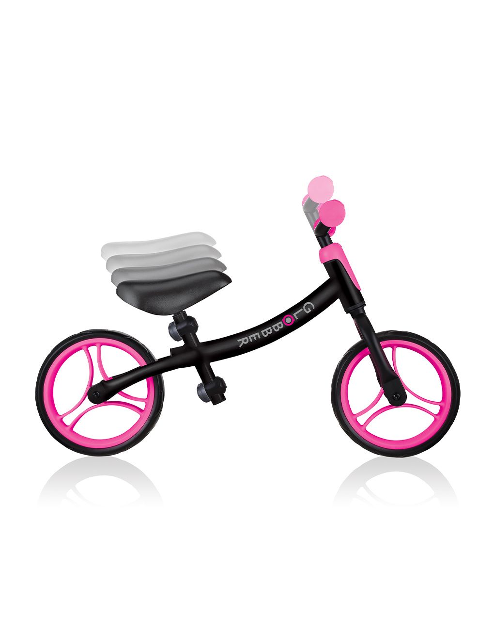 Go bike - nero e rosa neon - globber