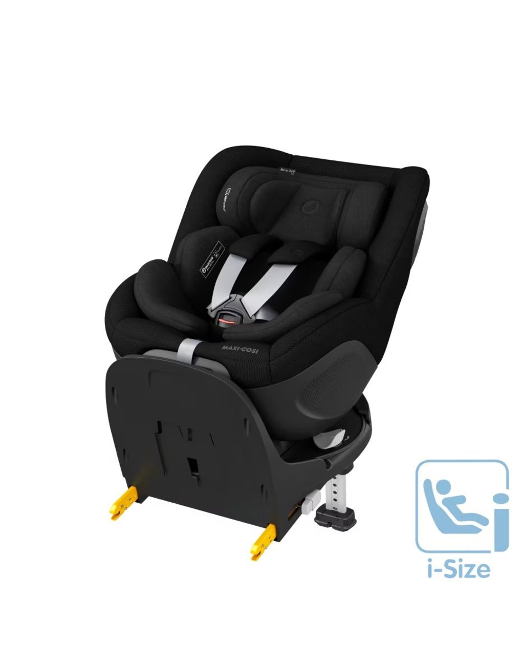 Seggiolino auto mica 360 pro con base integrata (40-105 cm) authentic black - maxi cosi