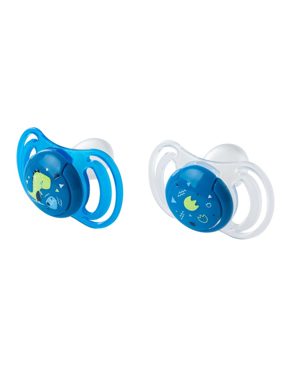 Succhietto anatomico silicone maxi 12m+ blu 2pezzi - neobaby