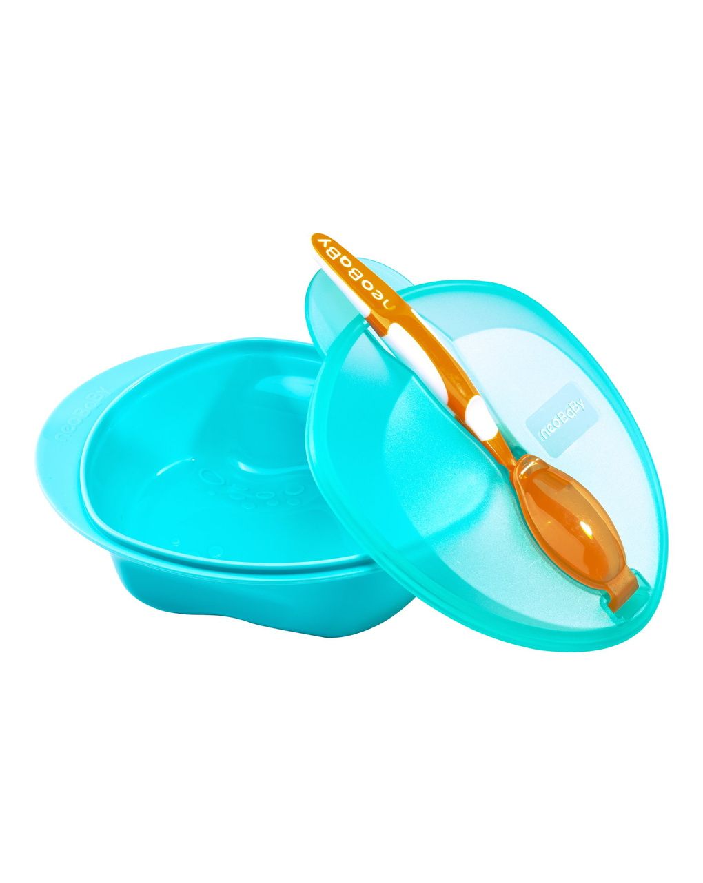 Set pappa con cucchiaio 6m+ - colori assortiti - neobaby