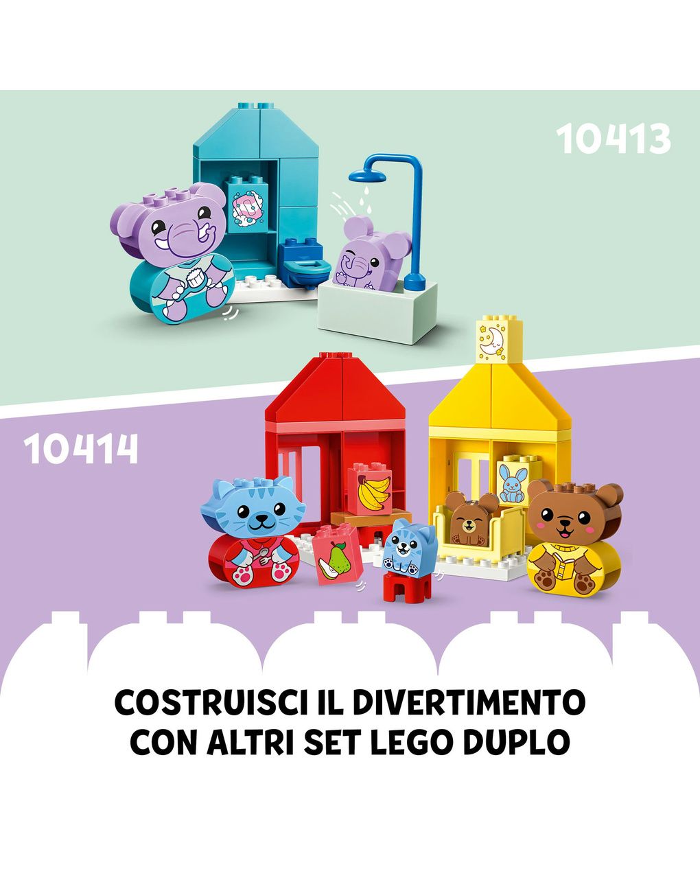 Attività quotidiane: mangiare e andare a letto - 10414 - lego duplo