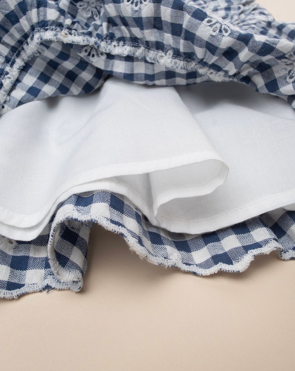 Abito vichy bimba blu