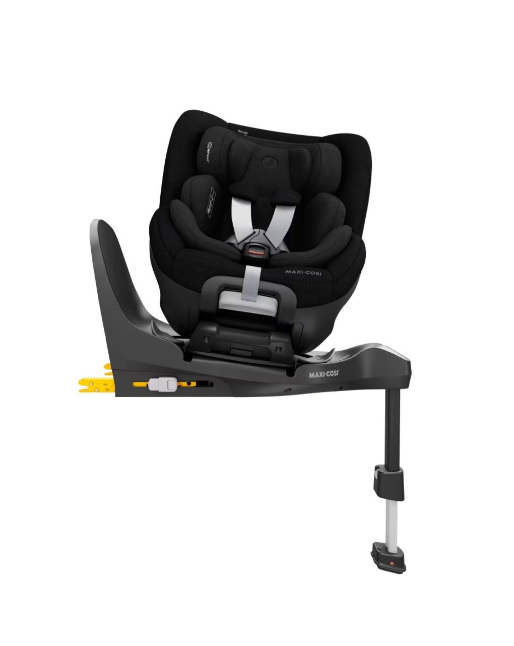 Seggiolino auto mica 360 pro con base integrata (40-105 cm) authentic black - maxi cosi
