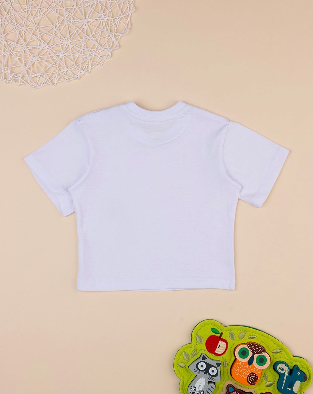 T-shirt maniche corte bianca bimbo