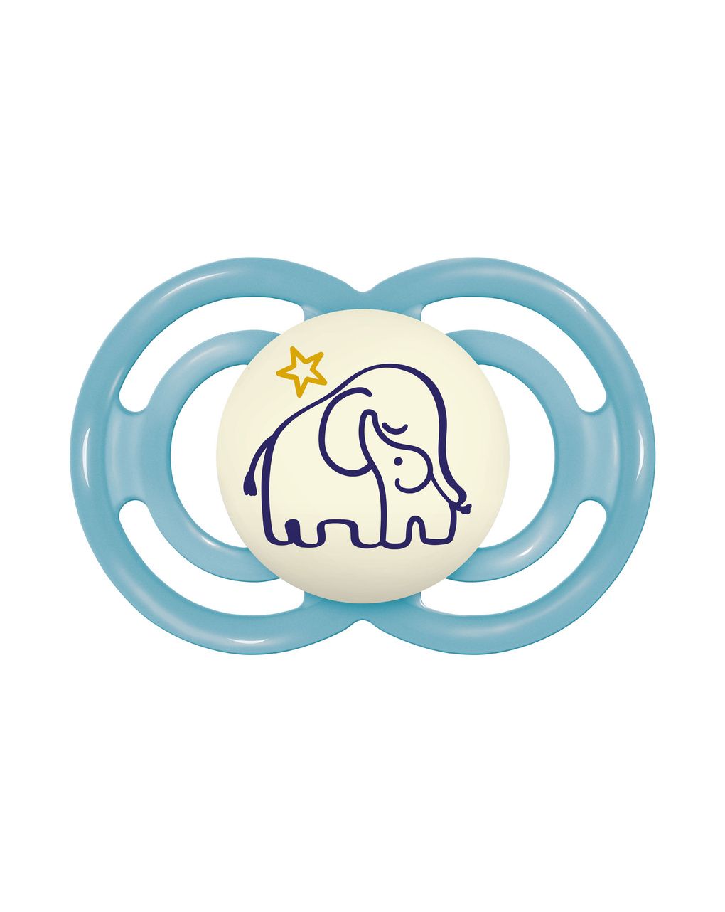 Succhietti perfect night 6+m silicone bio-circolare conf. singola blu - mam