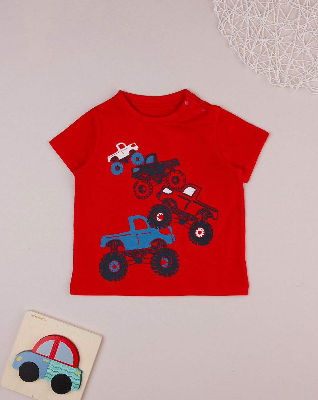 T-shirt bimbo rossa