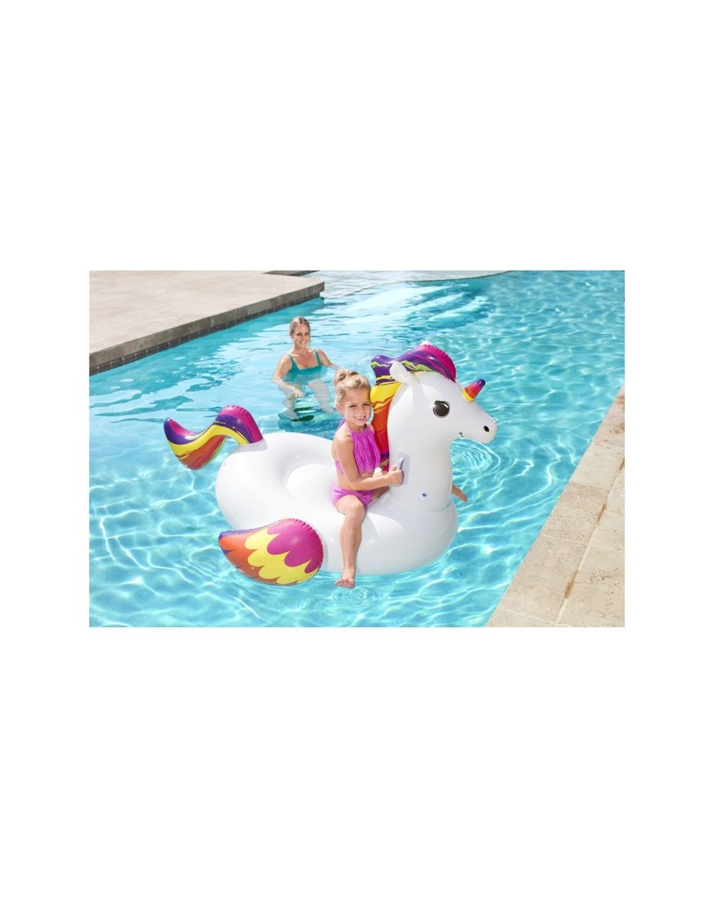 Cavalcabile unicorno fantasy 150x117 cm -3+ - bestway