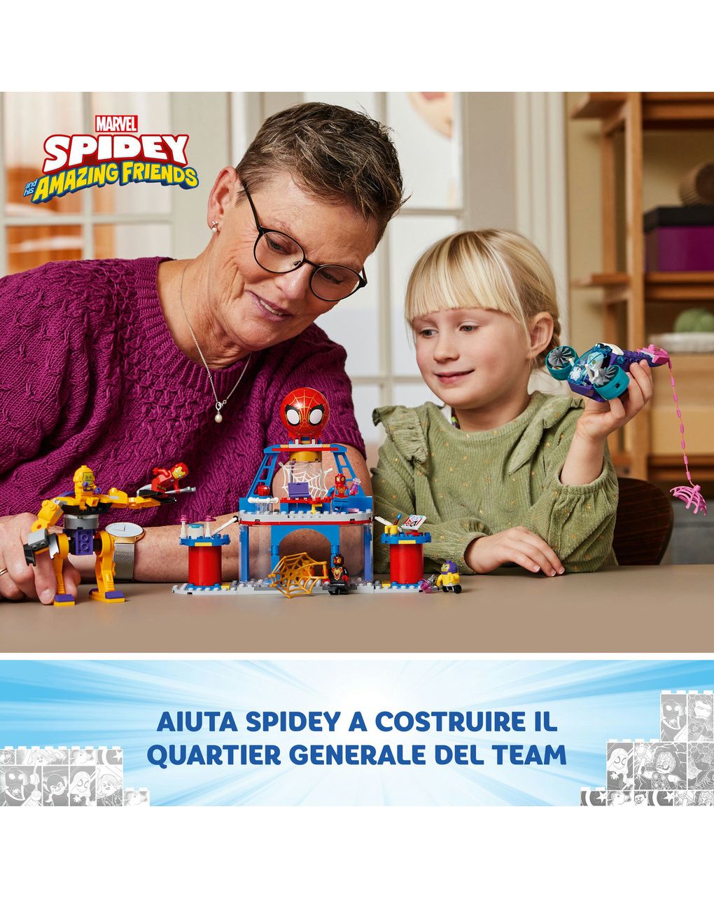 Lego spidey e i suoi fantastici amici quartier generale di team spidey - 10794 - lego