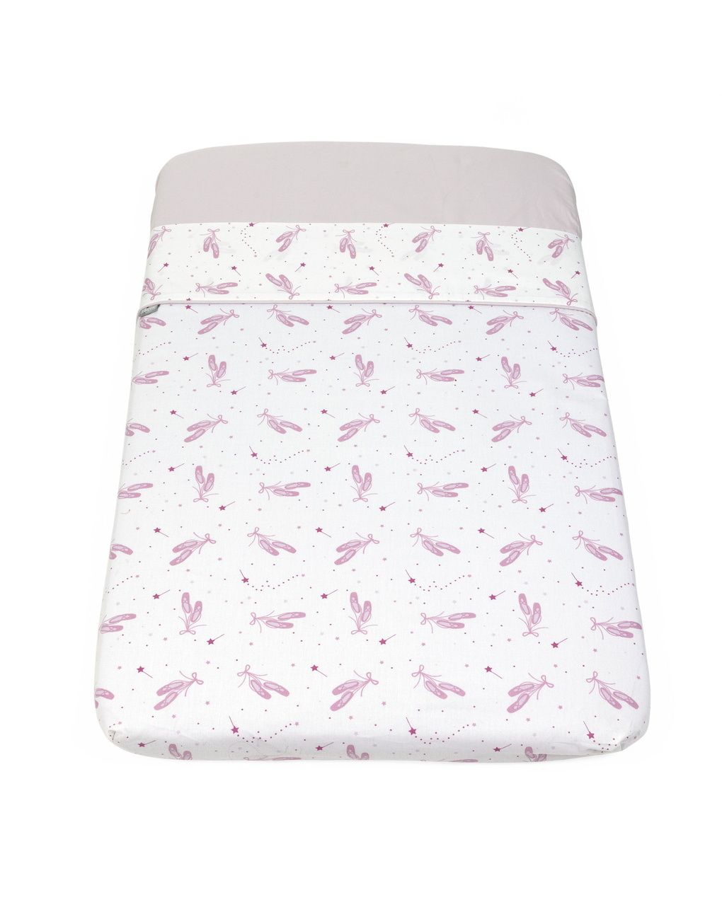 Set lenzuola culla next2me up&down 2 pezzi pink ballet - chicco