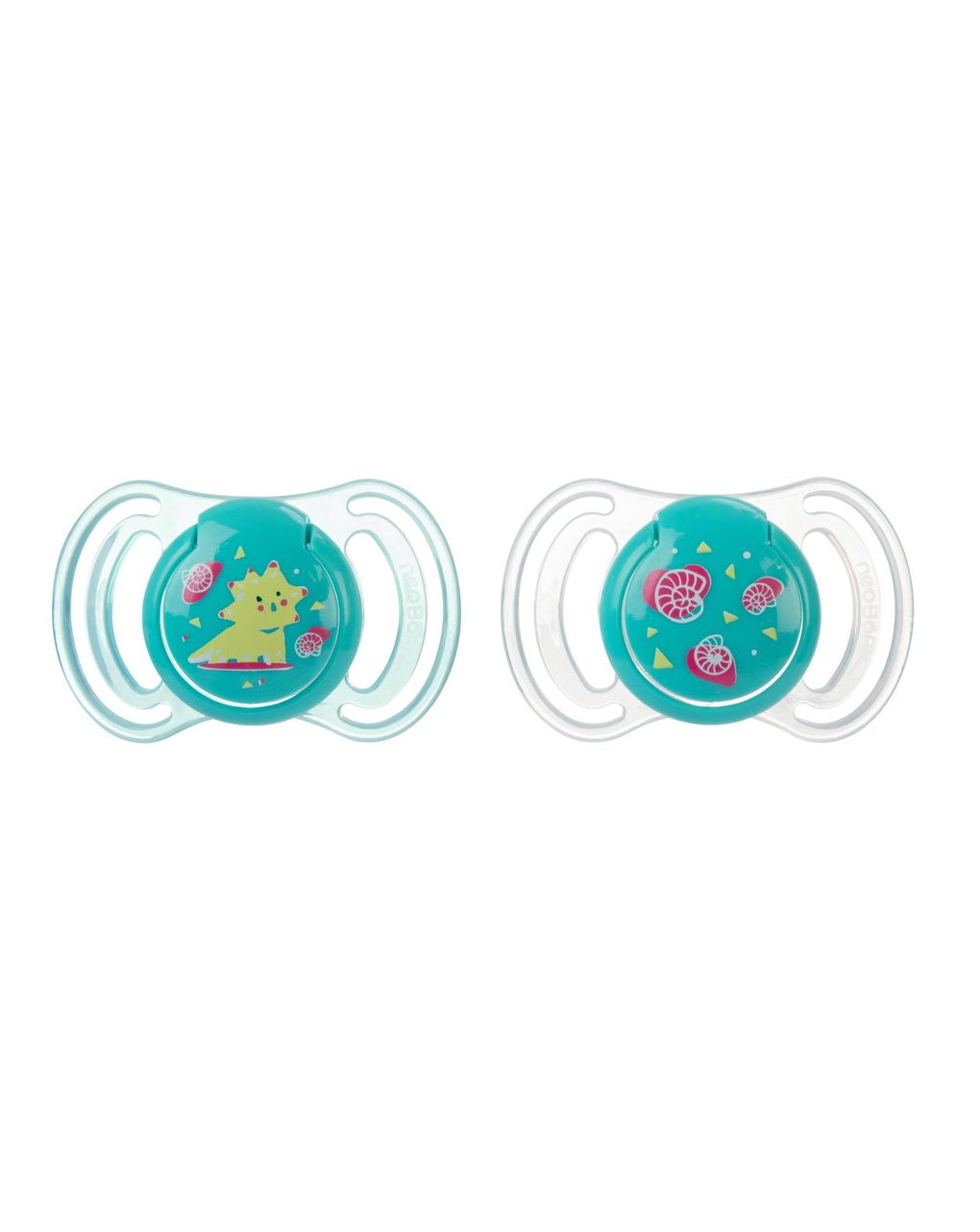 Succhietto anatomico silicone maxi 12m+ verde 2 pezzi - neobaby