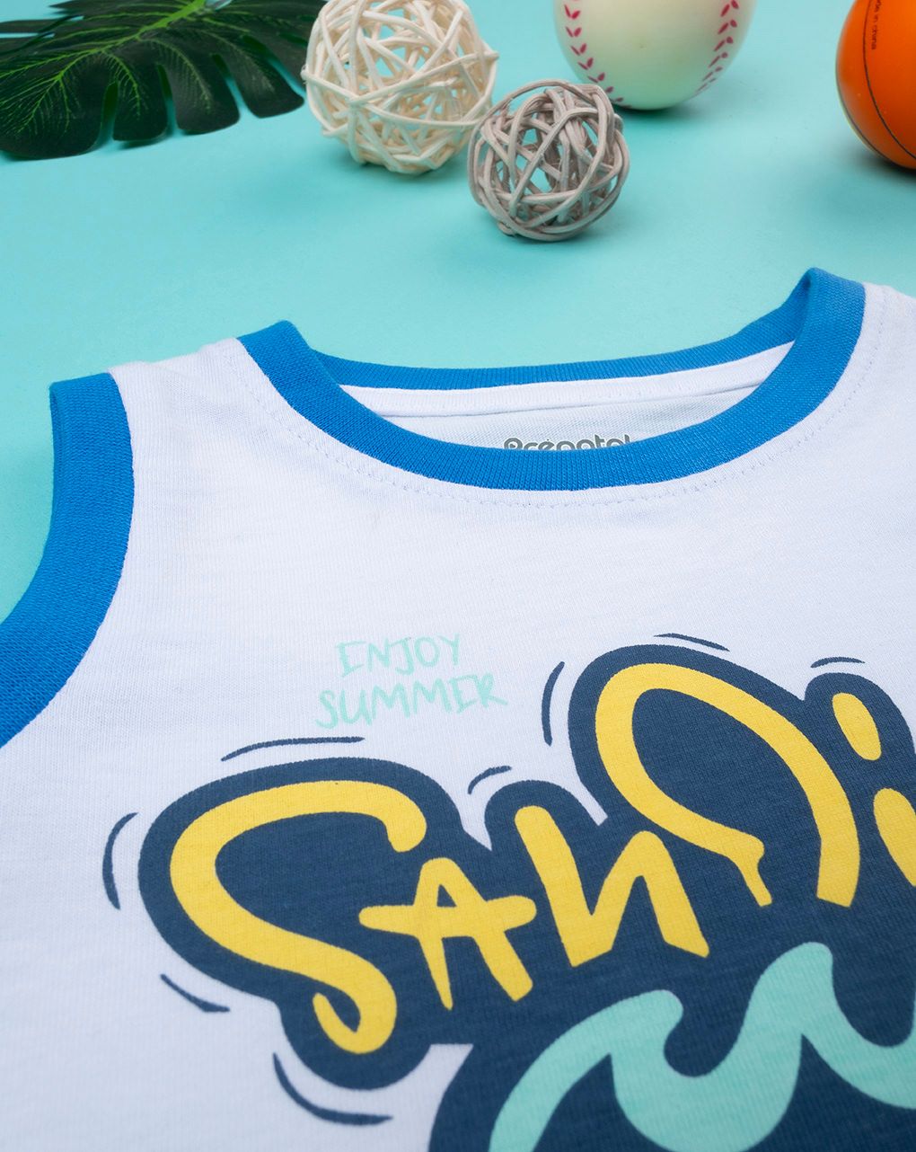 Canotta bimbo stampata