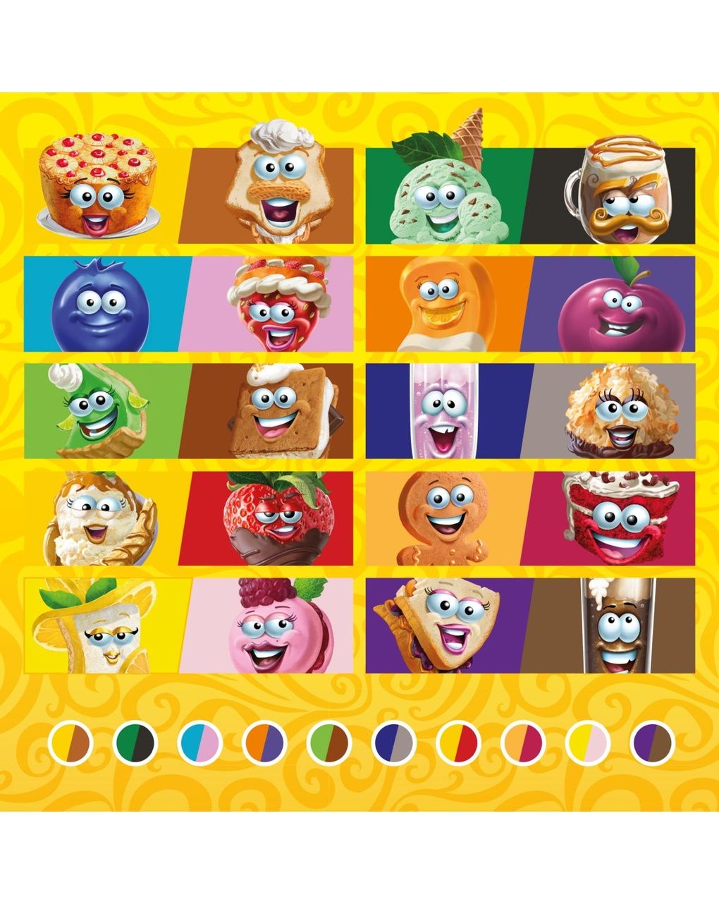 Silly scents - 10 pennarelli lavabili doppia punta profumati - 3+ - crayola