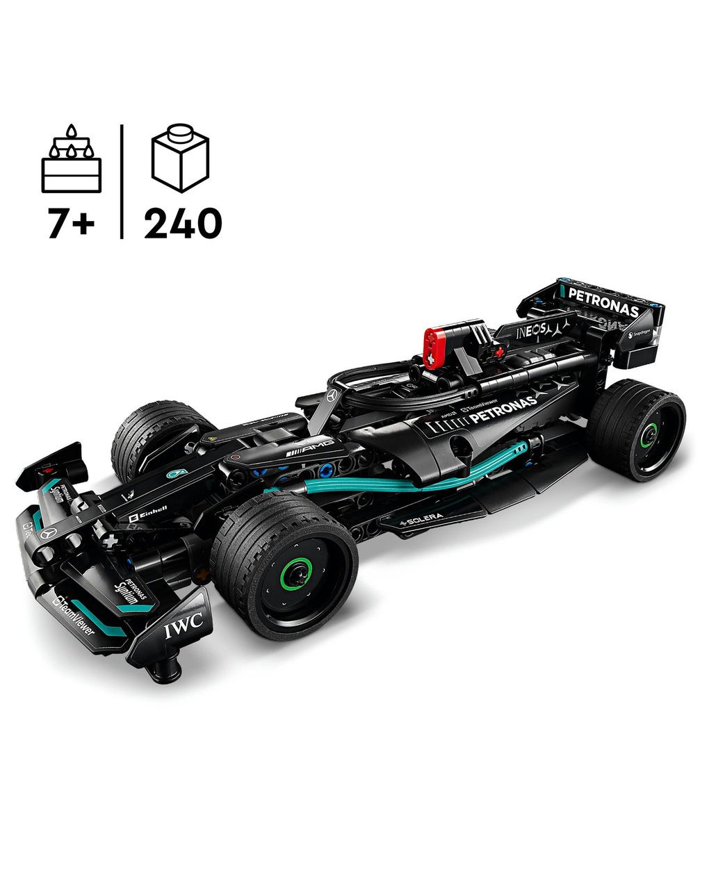 Mercedes-amg f1 w14 e performance pull-back - 12165 - lego technic