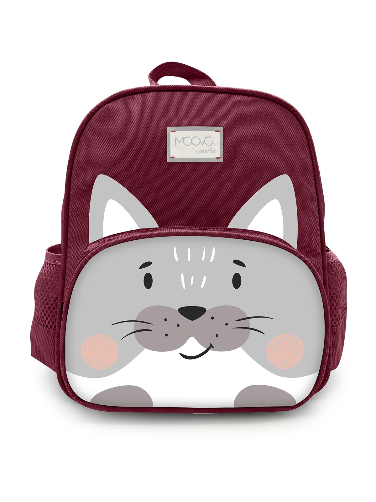 Zaino grande - gatto -  3-6 anni - amaranto - nuvita