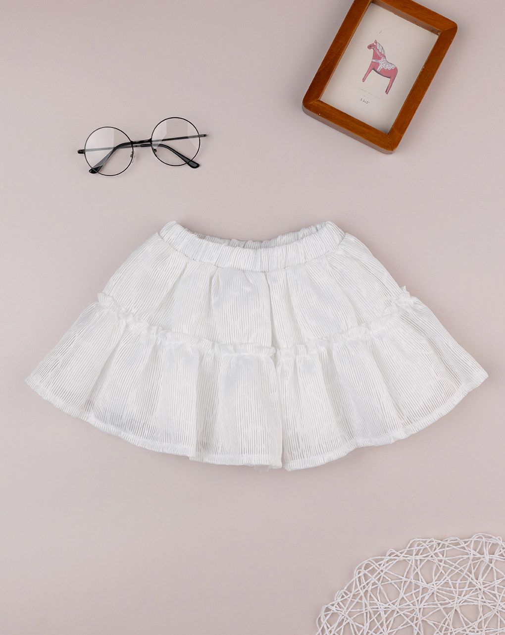 Set body/gonna bimba bianco