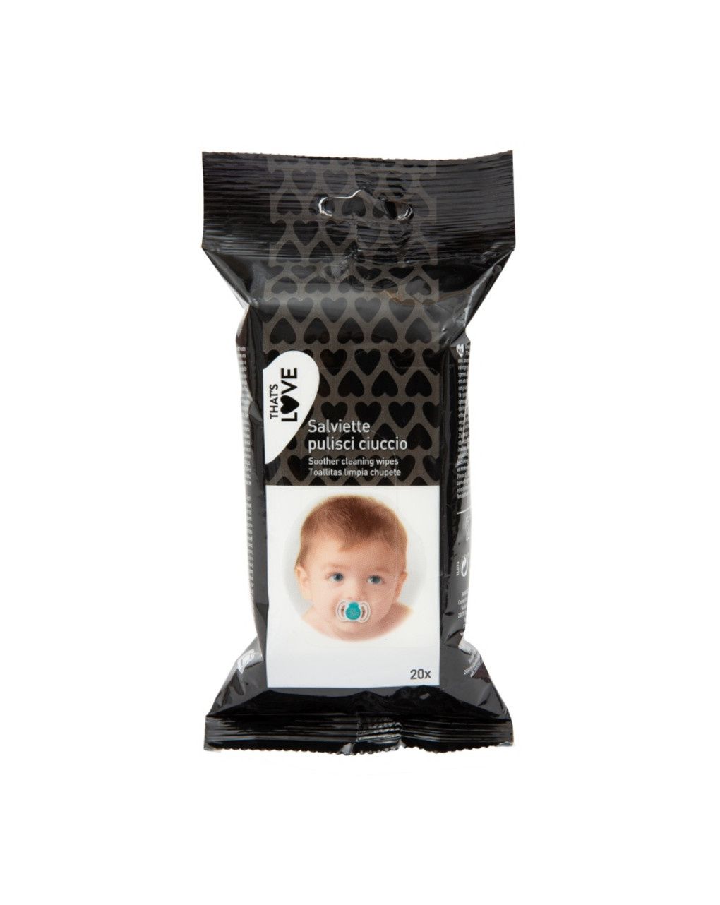 Salviettine pulisci ciuccio 20 pezzi - that's love