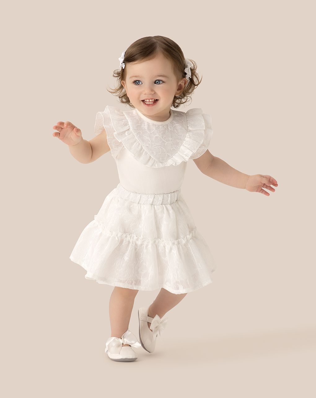 Set body/gonna bimba bianco