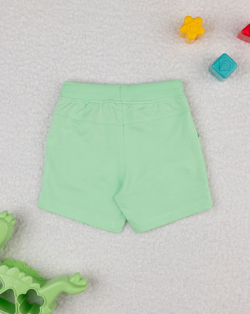 Shorts verde bimbo "dinosauro"