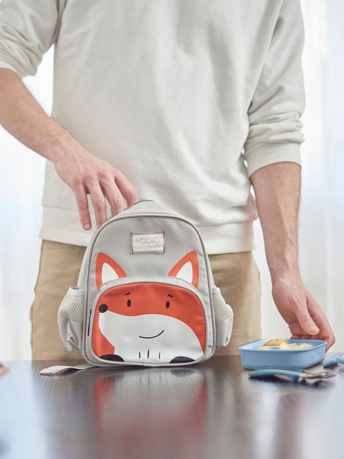 Zaino piccolo - volpe - 1-3 anni- grigio - nuvita