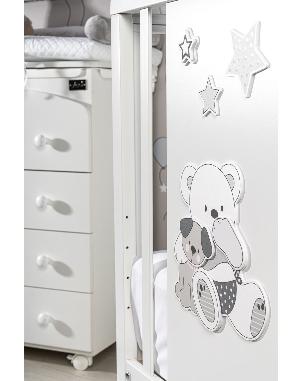 Letto valdo con pannello decorato - picci