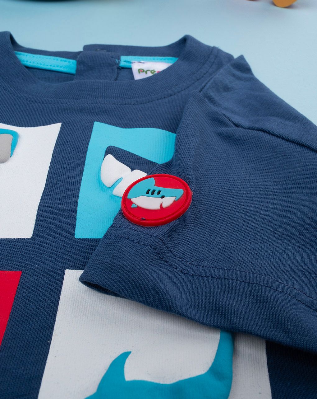 T-shirt maniche corte bimbo "shark"